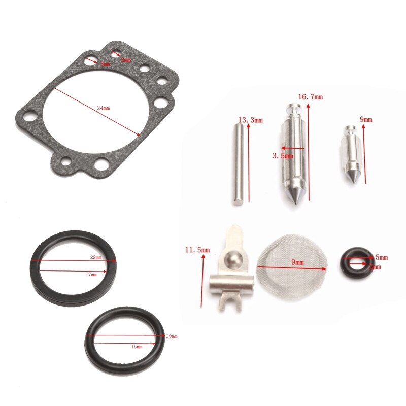 Vergaser Reparatur Kit Carb Rebuild Werkzeug Dichtung Waschmaschine für Walbro K20-WYL WYL-240 91AD