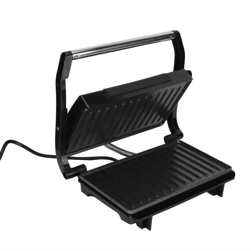 Double face électrique Barbecue Grill sans fumée Panini Barbecue Steak grillé Pan Sandwich fabricant petit déjeuner Machine 750W