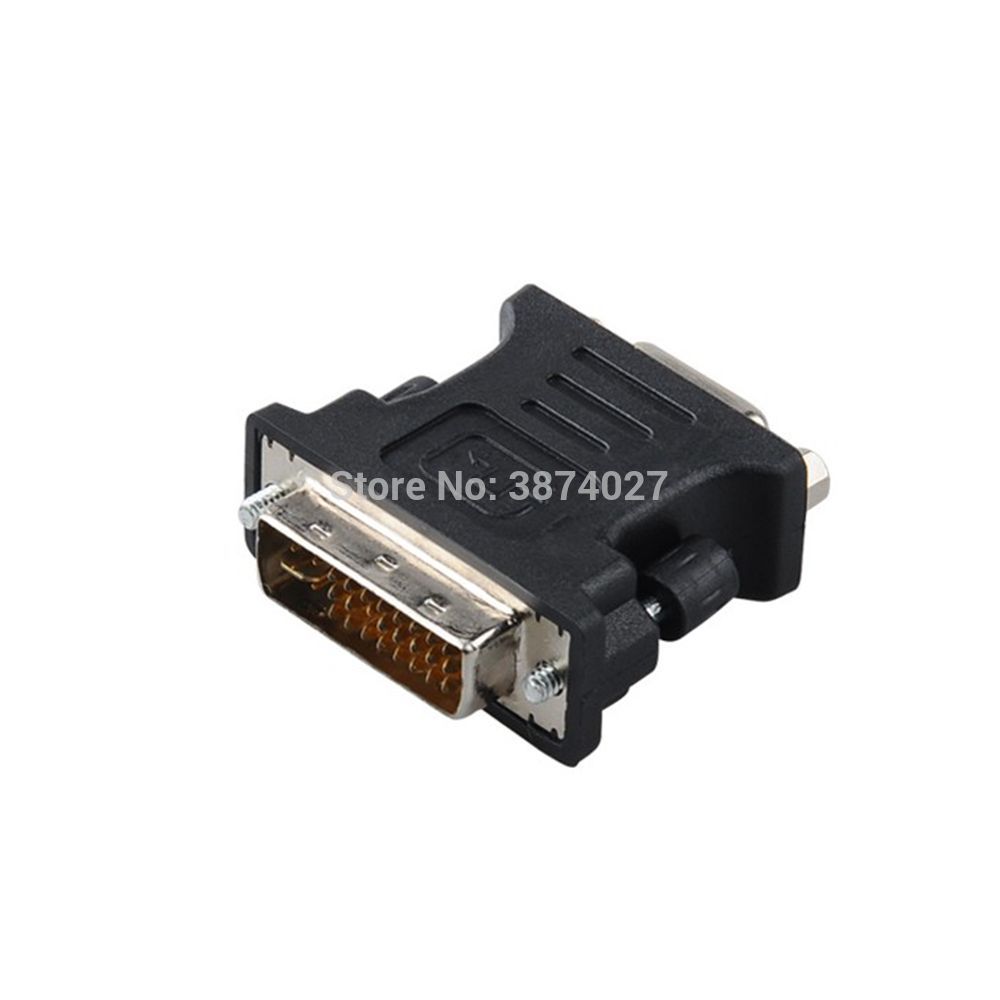 Dvi 24+5 hane till vga kvinnlig video monitor projektor adapter omvandlare dvi vga adapter kontakt adapter