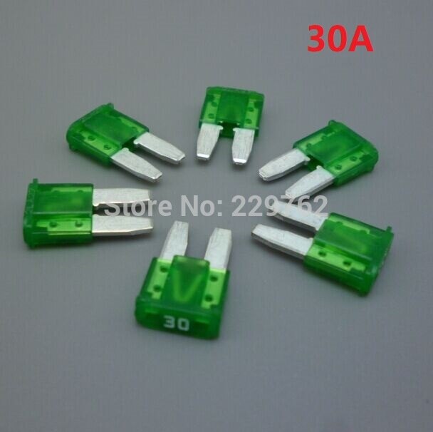 Shhworld sea-fusible automotriz surtido, 5A, 7,5a, 10A, 15A, 20A, 25A, 30A, conjunto Pak para ford, fox, mondeo, Dodge y JEEP, 10 Uds.: Verde