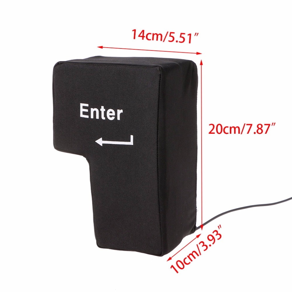 Big Enter Supersized Sleutel Usb Dutje Kussen Met Usb-kabel Office Desktop Reizen Dutje Voor Anti Stress Usb gadgets C26