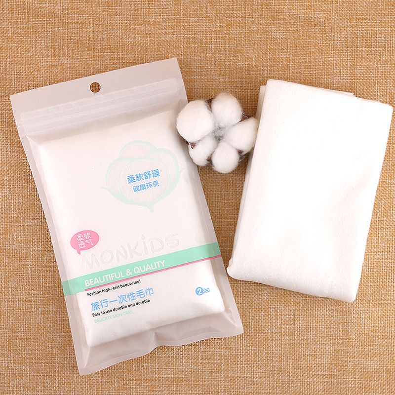 2pcs Disposable Magic Face Towel Bath Travel Non Woven Absorbent Washcloth Hotel