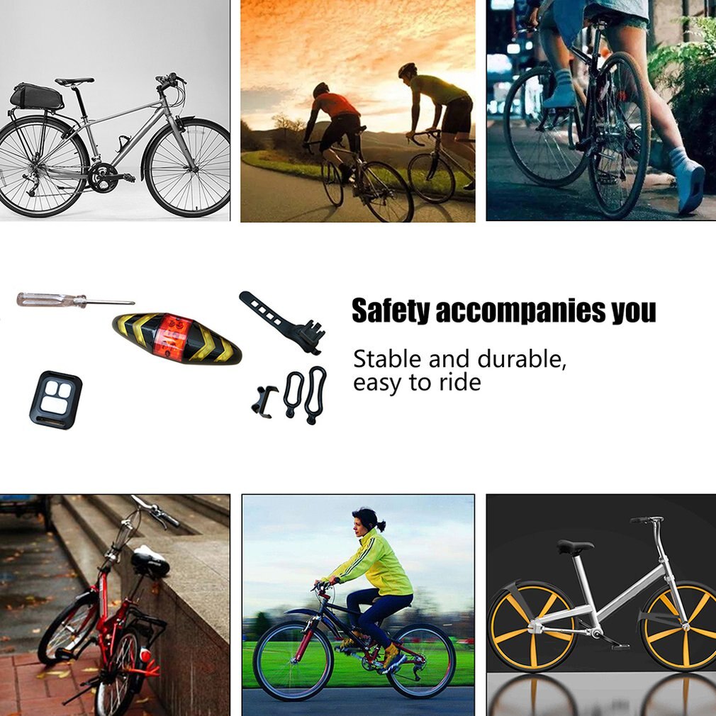 Fiets Steering Lights Draadloze Afstandsbediening Mountainbike Achterlichten Rijden Lichten Knipperen Smart Achterlichten