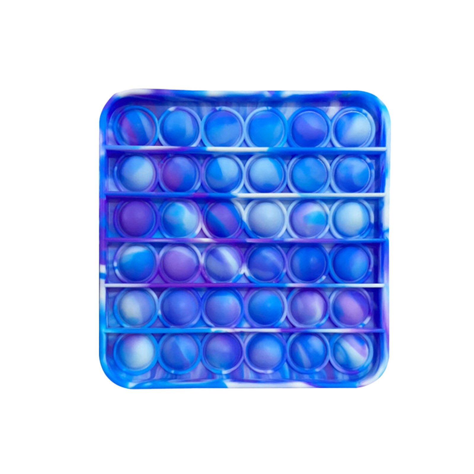 Fidget Toys Anti-Stress Push PopIt Bubble Sensory Rainbow Fidget ToyRestore Emotions Stress Reliever Toy for OCD Anxiety