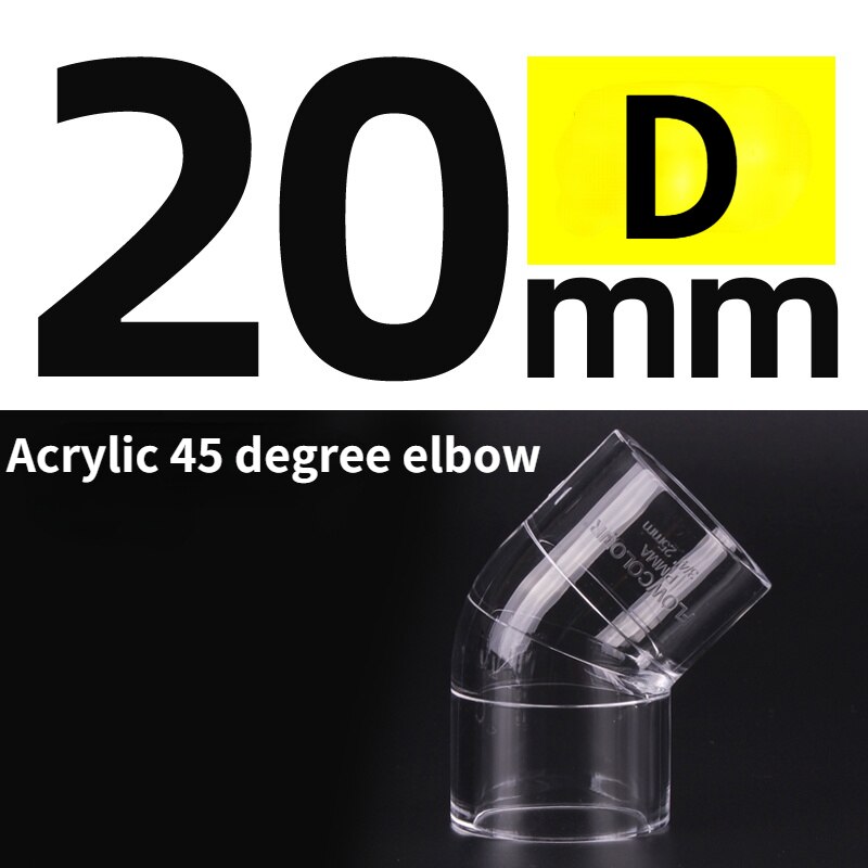 Clear PVC Pipe Fitting pvc pipe tee 45 degree 90 degree fish tank pipe fitting Clear PVC Fittings: D