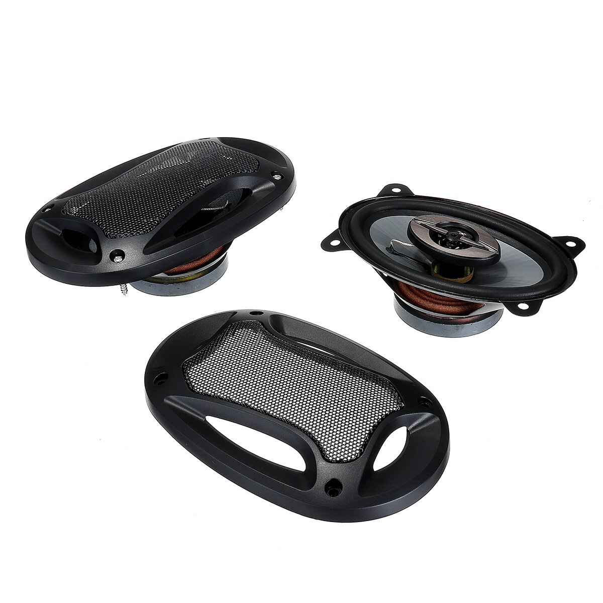 2 stks 4x6 inch 280 w 2 Weg Auto HiFi Coaxiale Luidspreker Systeem Voertuig Auto Audio Stereo Muziek hoorn Auto Speaker en Subwoofer