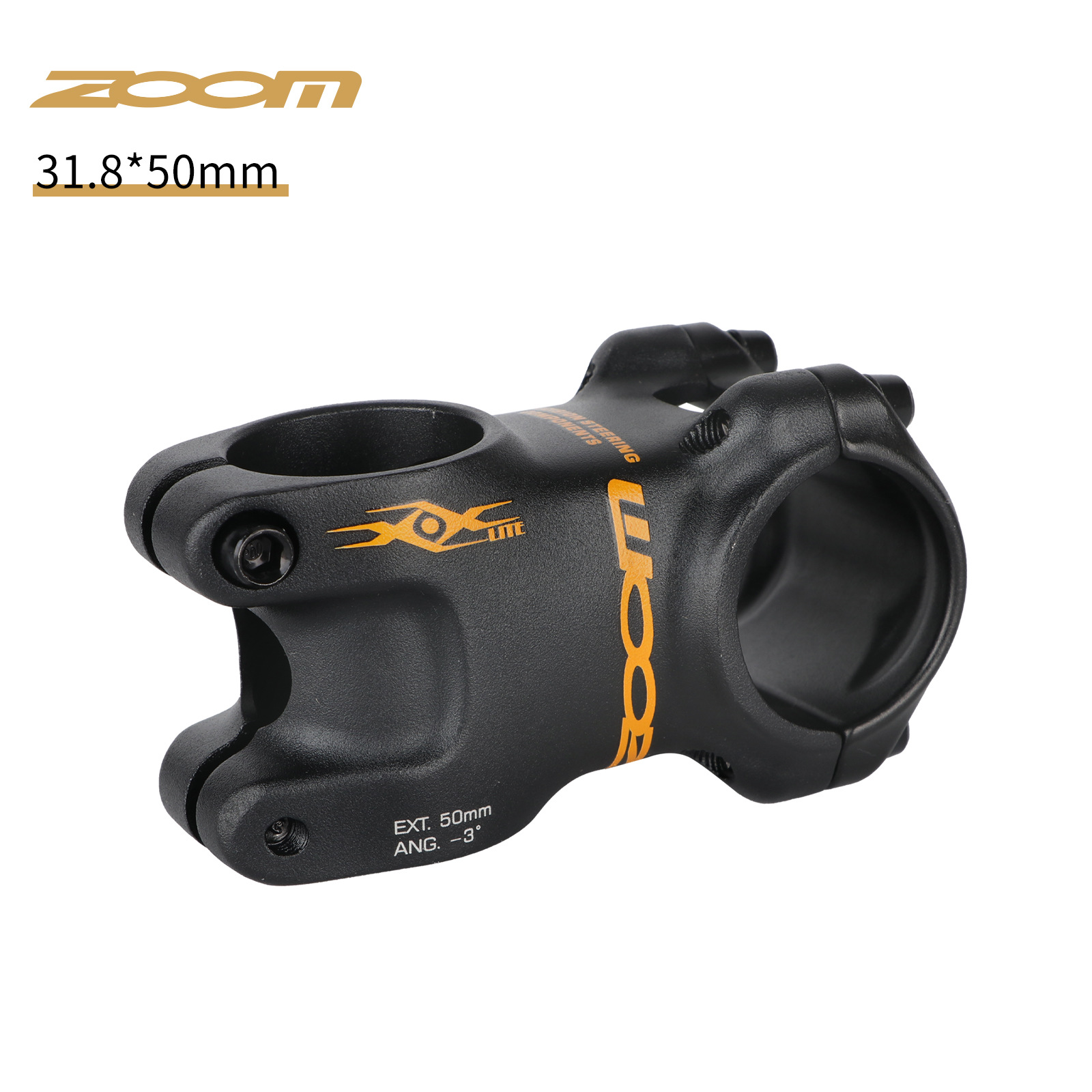 Zoom 31.8mm Bike Stem Ultralight Aluminum + - 3 Degrees Mountain Road Bike Bicycle MTB 40 50 60MM: PURPLE