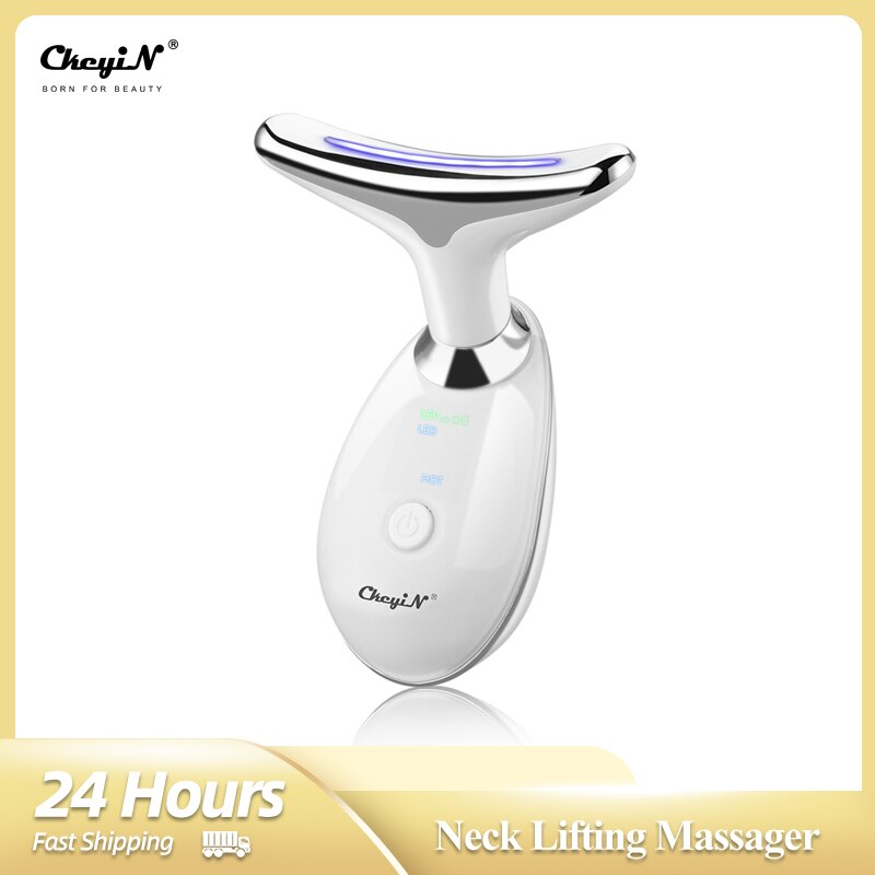 4 In 1 Verwijder Dubbele Kin Hals Apparaat Led Photon Therapie Anti-Rimpel Accupoint Trillingen Gezicht Huid Lifting Aanscherping massager