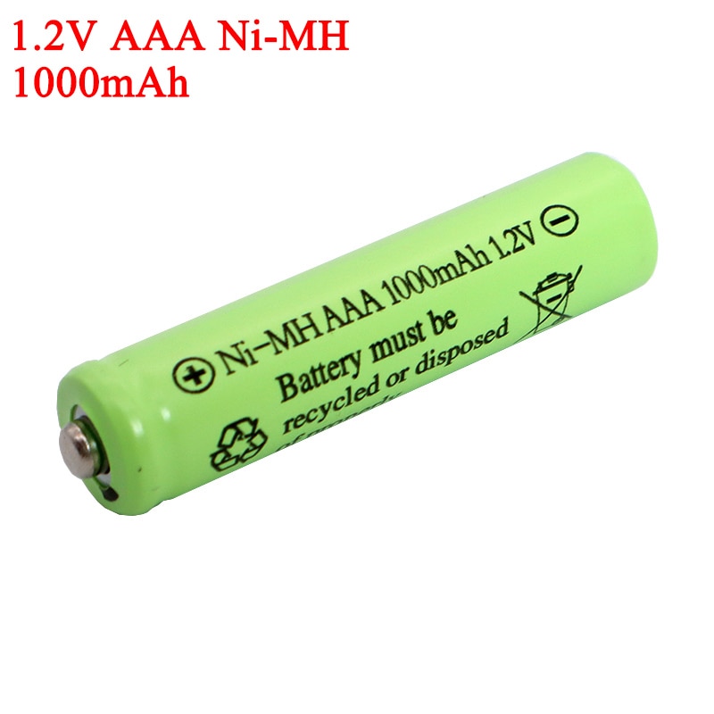 Aaa 1.2V Ni-Mh Batterijen 1000 Mah Oplaadbare Ni Mh Batterij 1.2V Ni-Mh Aaa Voor Elektrische Afstandsbediening Auto speelgoed Rc Ues