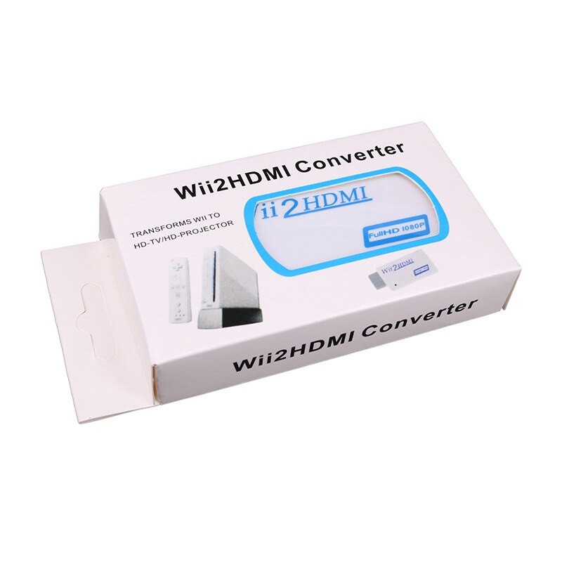 Full  hd 1080p wii to hdmi-compatible converter adapter, wii 2 hdmi-compatible converter, 3,5mm audio for pc hdtv monitor display