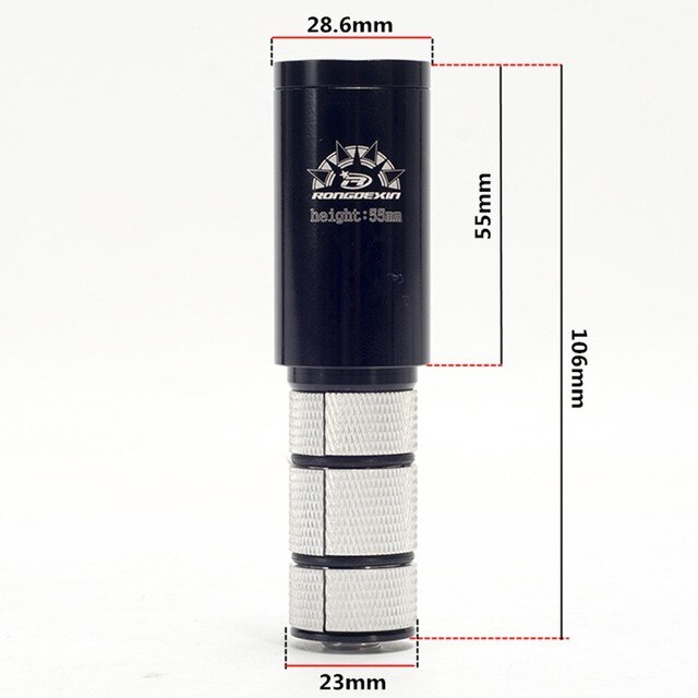 Bike Bicycle Fork Stem Extension Hidden Stem Extender Handlebar Riser Extension Adapter Increase 5.5cm Riding Lightweight: A