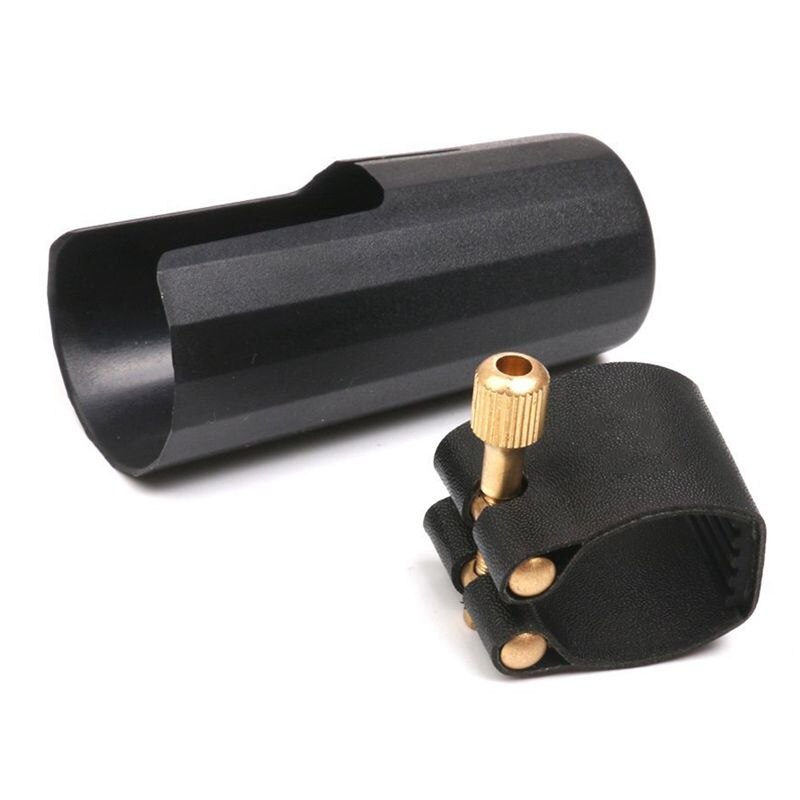 Di plastica clarinetti Ugello cap con PU legatura Nero