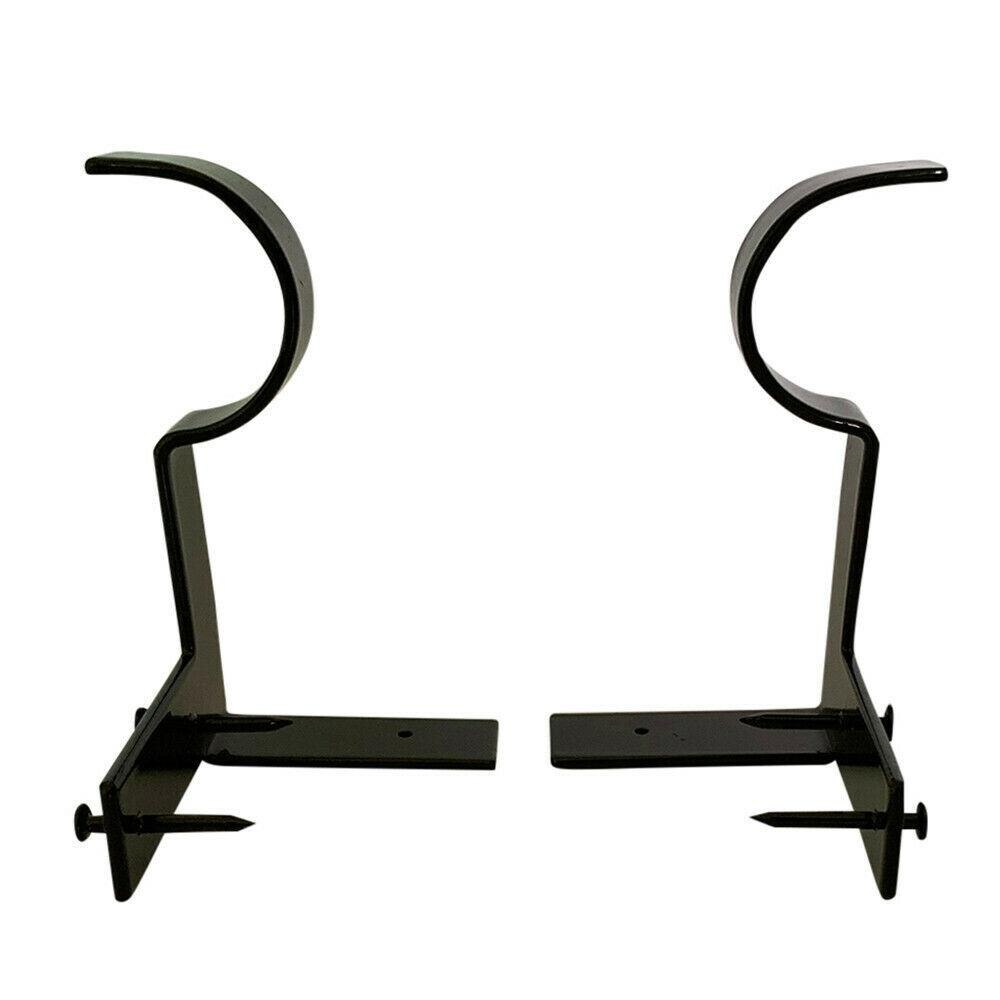 Soporte para barra de cortina, accesorios para ventana, estructura de Metal, soporte colgante, gancho para el hogar, bricolaje, decoración de ventana, 2 uds.