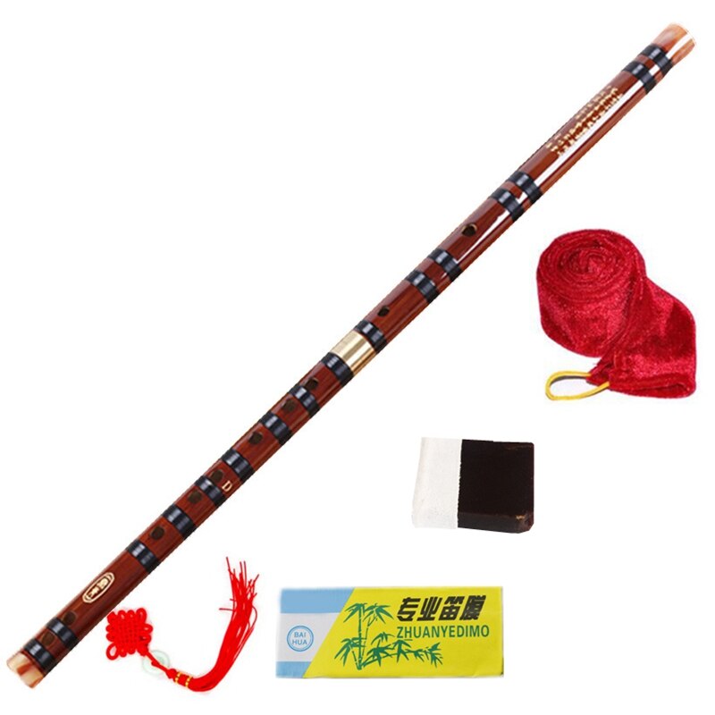 Flauta de bambu instrumentos musicais chinês dizi transversal