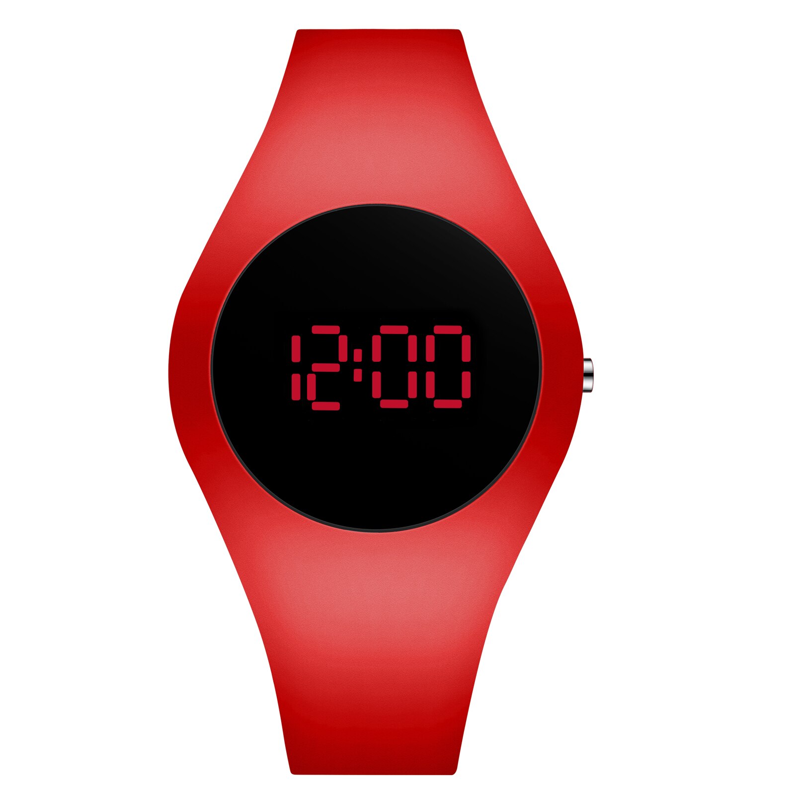 Reloj de para hombre, Ultra delgado, redondo, deportivo, reloj electrónico para estudiantes, reloj Digital impermeable para hombres, reloj Digital para mujer, reloj masculino