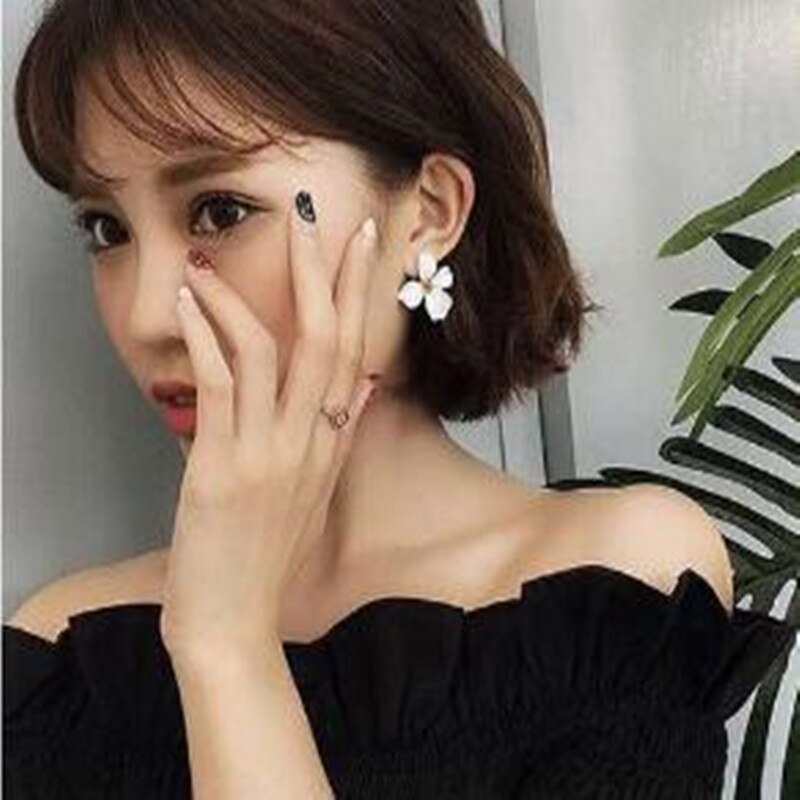 bloemen zoete stemming sieraden oorbellen lange oorbellen met bloem oorbellen verklaring oorbellen meisje te sturen vrouw