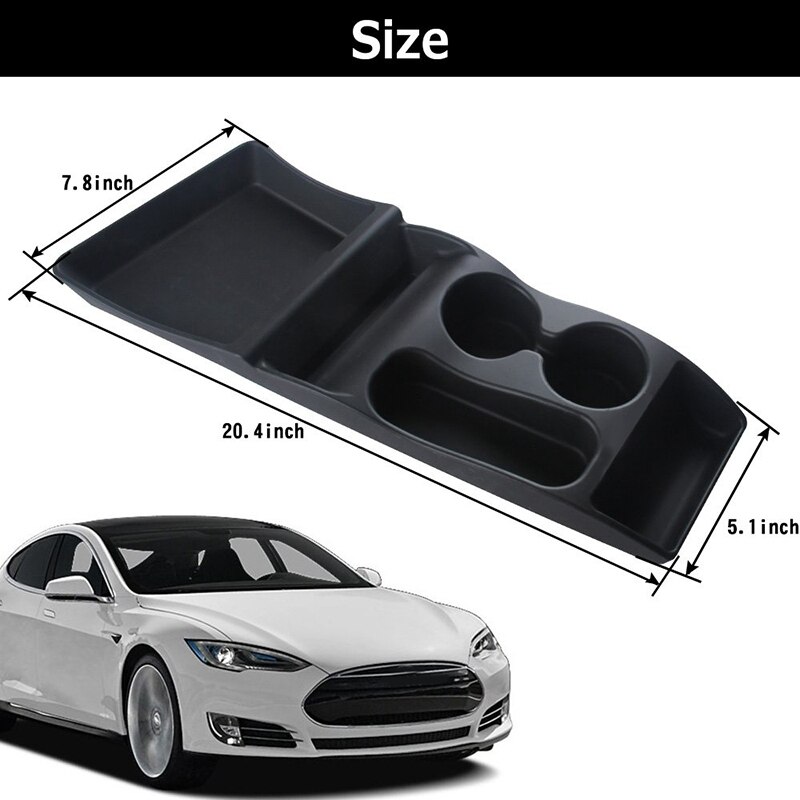 Car Storage Insert Box Bin Cup Holder for Tesla Mo... Grandado