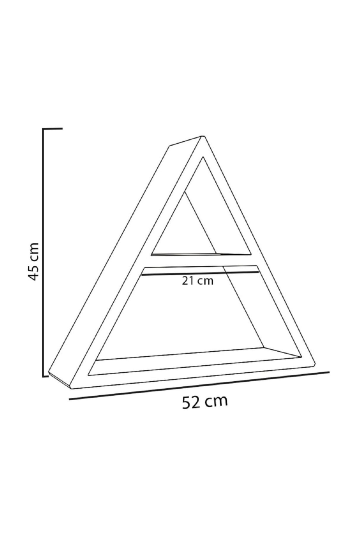 Triangle Wall Shelf Solid Shelf Natural Wood Shelf Bookcase Single