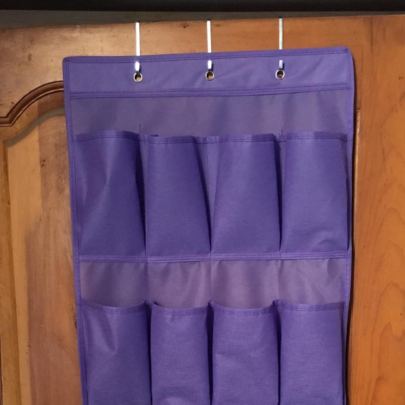 Over Door Shoe Rack Organizer 24 Pocket Hanging Shoe Rack Fabric Closet Shoe Organizer Storage Bag Space Saver Convenient Holder