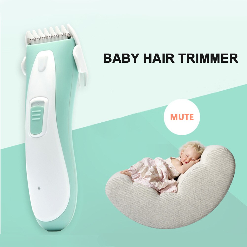 Veilige elektrische baby-tondeuse, usb-oplaadbaar, haarverzorging, scheerapparaat, stil, waterdicht, verwijderbaar, voor kinderen en baby's.