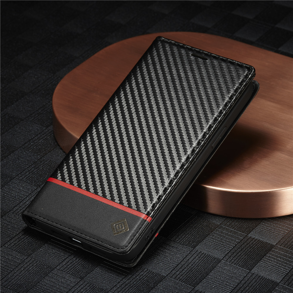 Carbon Fiber PU Leather Case for iPhone 15 16 Pro 14 13 12 11 XS Max 16E XR 8 7 Plus SE Mini Wallet Card Slot Flip Phone Cover: Other / Blue
