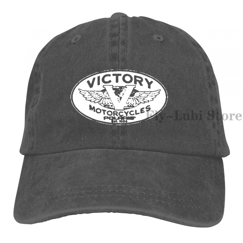 Victory Motorcycles Polaris Baseball cap men women Trucker Hats adjustable cap: 2-Black