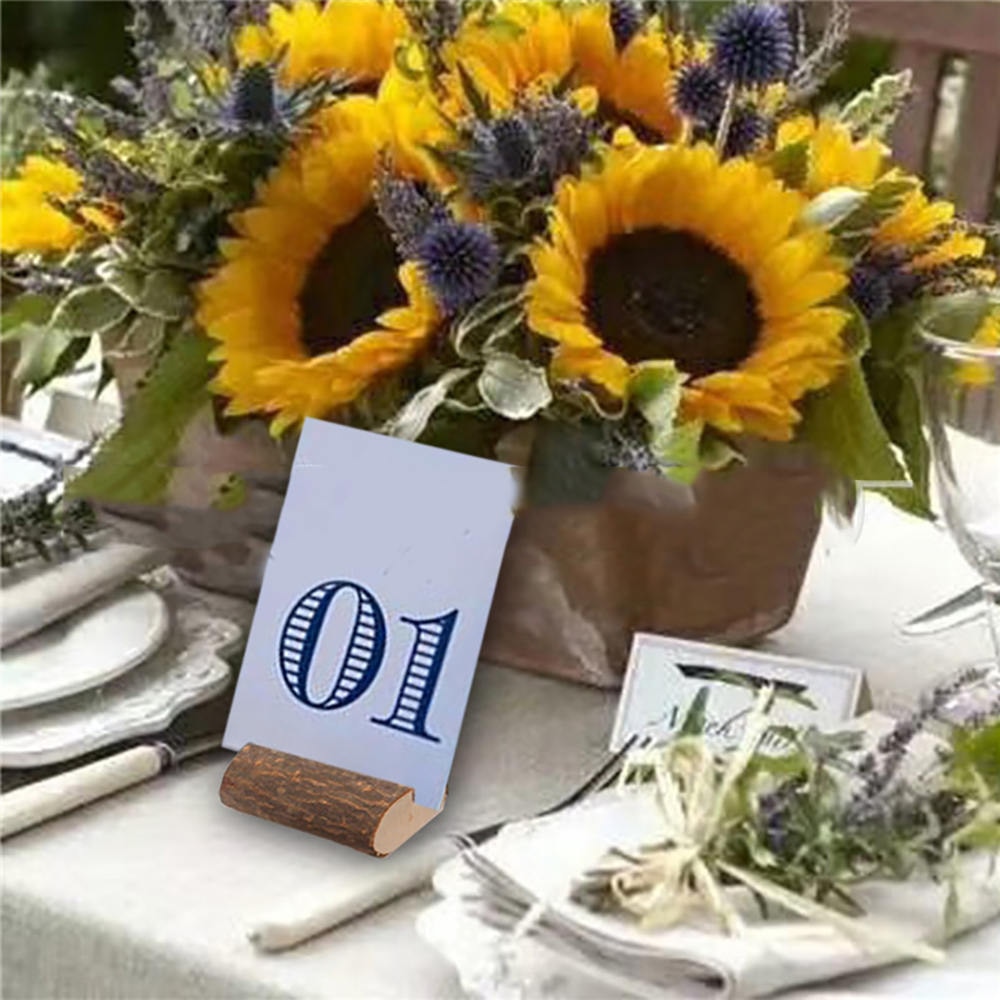 10pcs Semi-Circular Business Card Rack Table Number Stands Holder Party Wedding Ornament Decoration