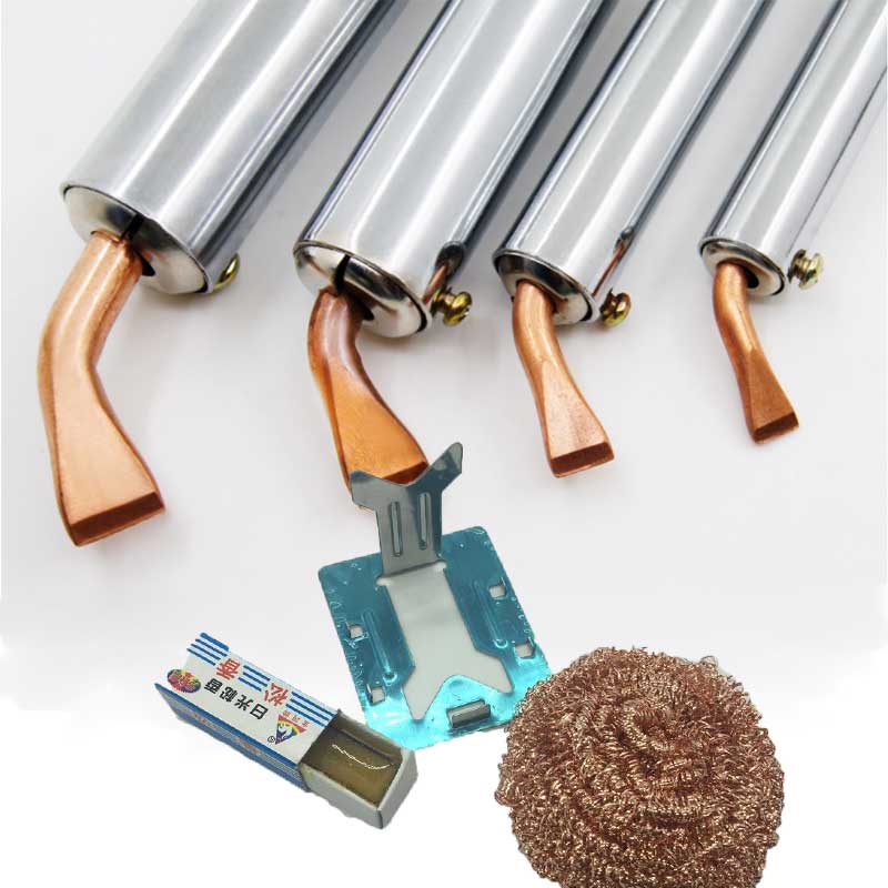 Electric Soldering Iron Heavy Duty External heat 50W 75W 100W 150W 200W 300W High Power Soldering Iron Chisel Tip Wood Handle