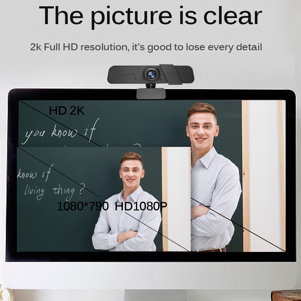 Tishric C150 Hd Webcam 1080P 2K Computer Camera Webcam Web Camera Met Microfoon Usb Webcam Full Hd 1080P Webcam Voor Pc