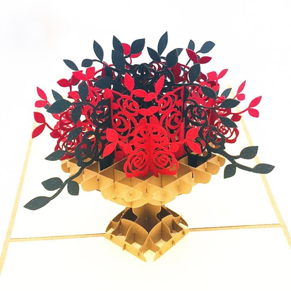 Schatz Schüssel 3D Pop hoch Karten Valentines Schild Postkarte Mit Umschlag Aufkleber Hochzeit Einladung Grußkarten Jahrestag