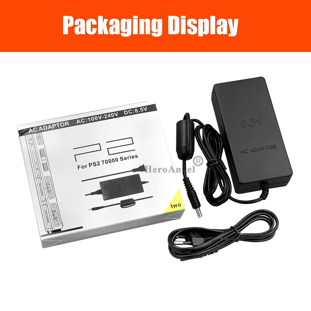 Ac Power Adapter Voor Sony Playstation 2 Eu Plug Adapter Lader Voeding Voor PS2 70000 Console 8.5V 5.6A Output Dropsh