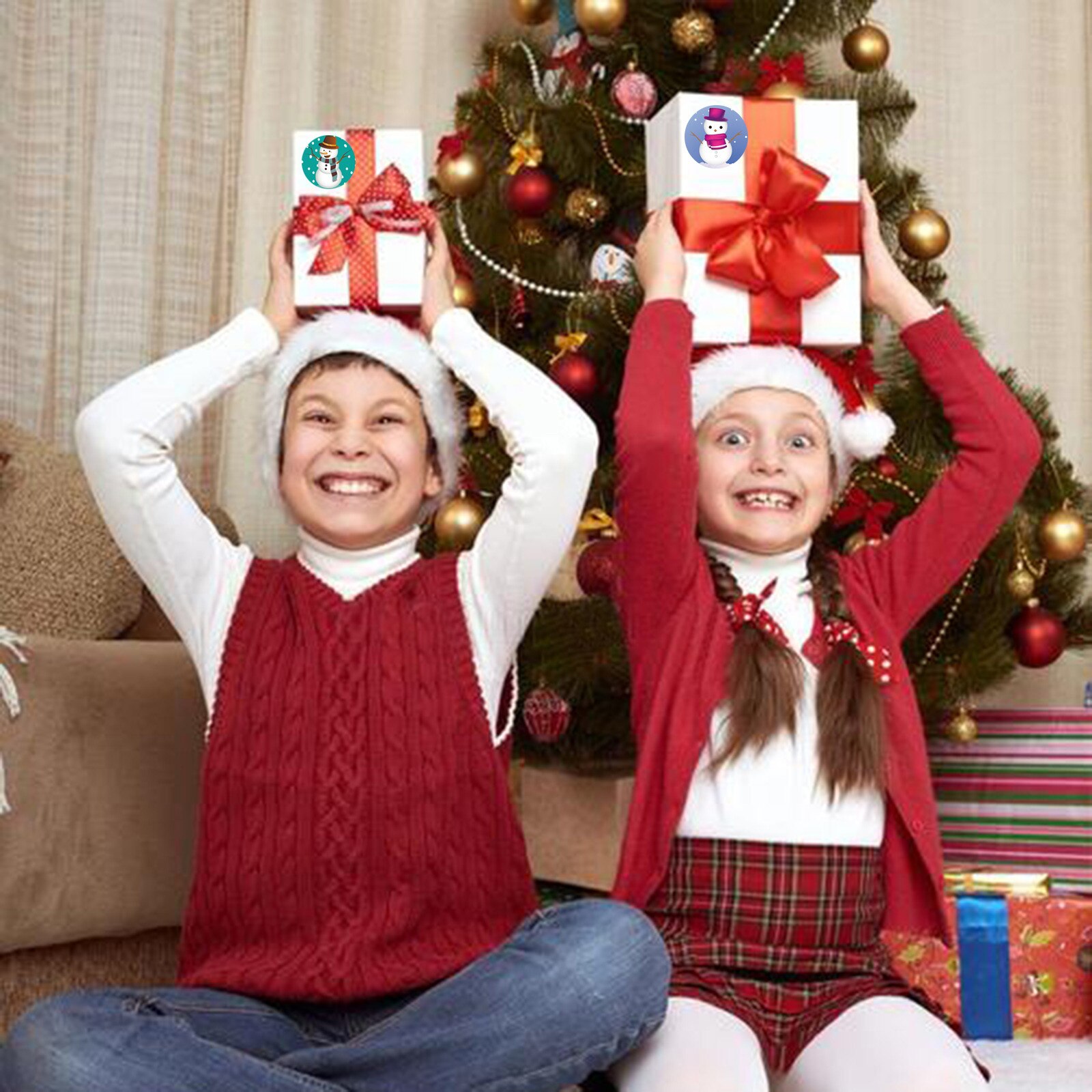 Pack Sticker Kerstvakantie Decorating 1 Roll 500 B... – Grandado