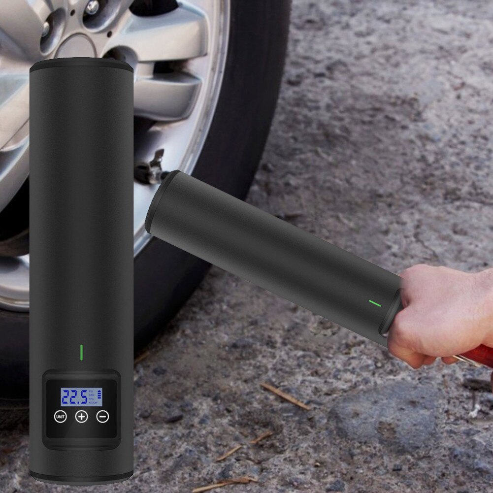 Car Air Pump 2000mA Lithium-ion Battery Rechargeable Portable Wireless Tire Inflator Digital Display Emergency Pump For Car Tire