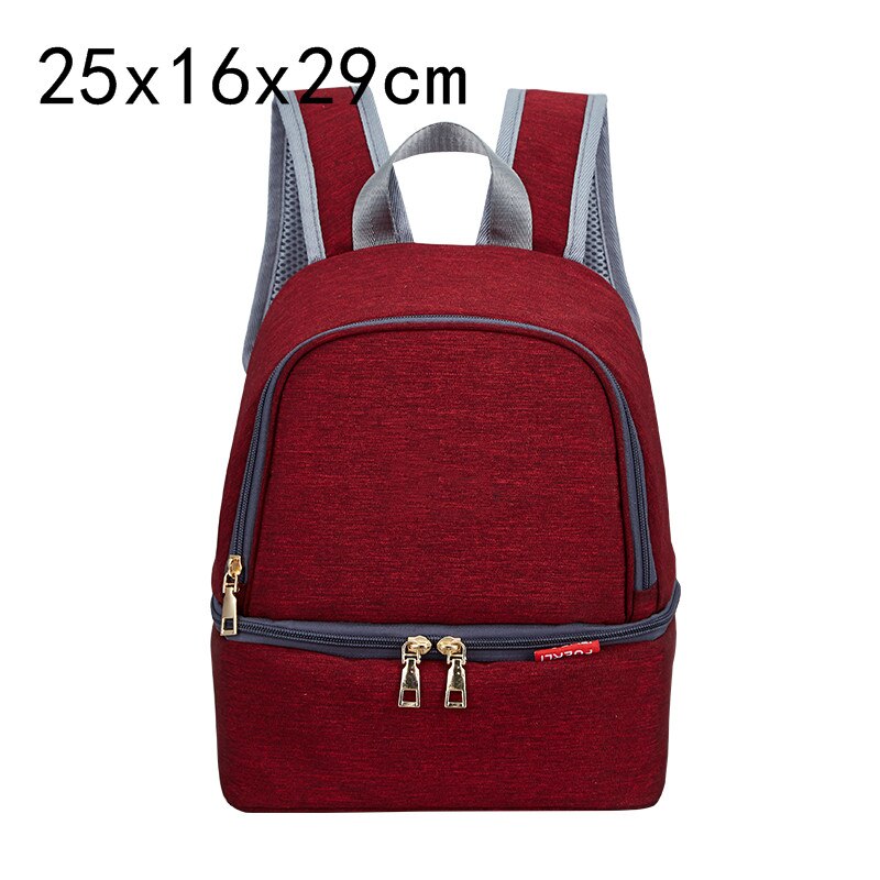 Mutter Mutterschaft Schultern Rucksack Windel Tasche Für Mutter Papa Mini Brust Pumpe Tasche Baby Windel Tasche Wasserdichte Milch Flasche Tasche: 14