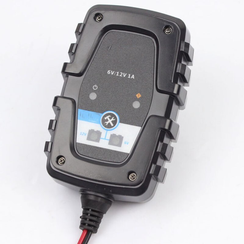 6V 12V 1A automatic smart battery charger maintainer for car and motorcycle scooter deep cycle AGM battery charger