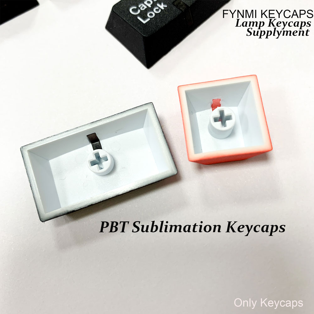 Red Esc Fynmi Bow Wob Caps/Num/ESC/Scr Cherry Profile PBT Lamp keycap for mechanical keyboard