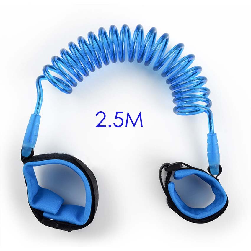 Safety Wristbands for Kids Children Baby Anti Lost Child Baby Walking Stick Assistant Harness Belt Aid Wings Sling Care Set: 2.5M Blue