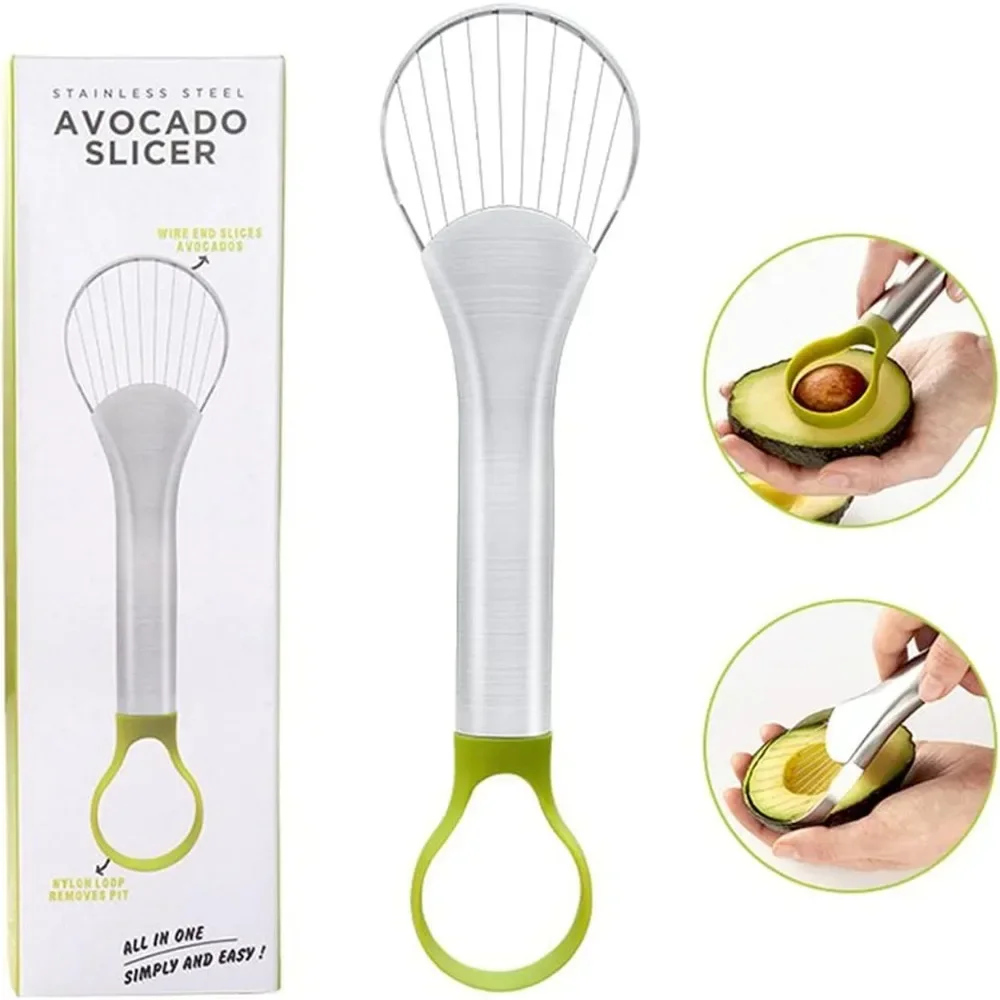 Heißes Avocado-Messer, kleines Werkzeug, Rinde-Avocado-Schäler und -schneider, effizientes Küchenwerkzeug, Spülmaschinen-Sicherheitswerkzeug für Avocado-Salat