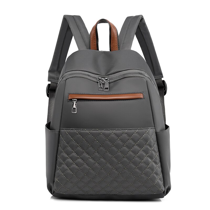 neue Nylon Rucksack Frauen Große Kapazität Reise Rucksäcke Wasserdichte Licht Taschen Für Mädchen mochila lässig Tasche: grau