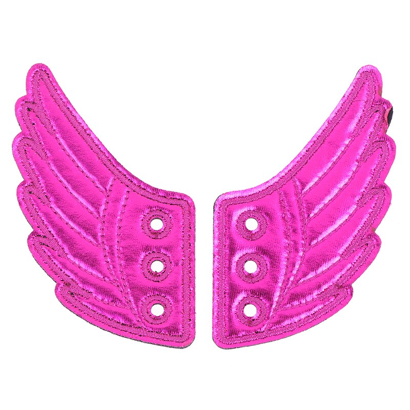 Kleurrijke Pu Schoen Accessoires Vleermuizen Glitter Black Angel Schoen Vleugels Ornament Show Halloween Party Fun Skate Schoenen Diy Decoraties: RD