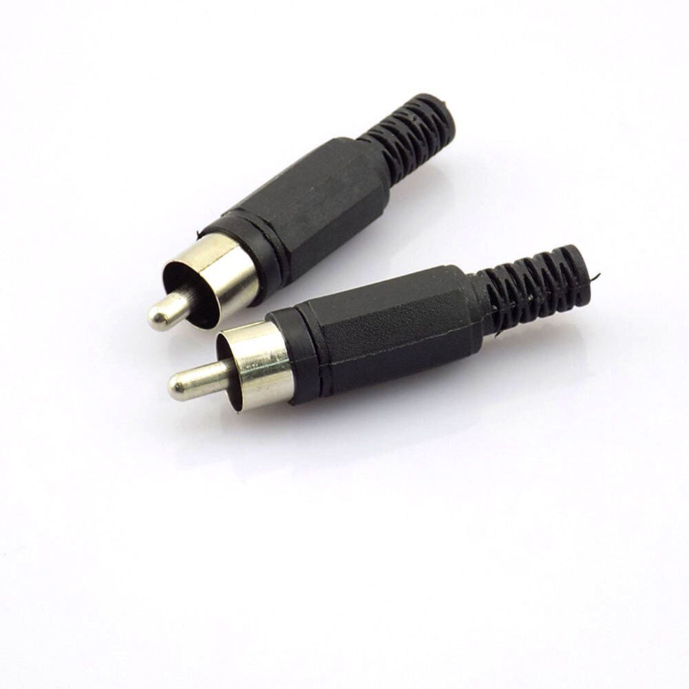 10x BNC RCA Male Adapter Connector AV Plug Jack plastic to Cabling Audio Adapter for CCTV TV video Camera diy Housing W17