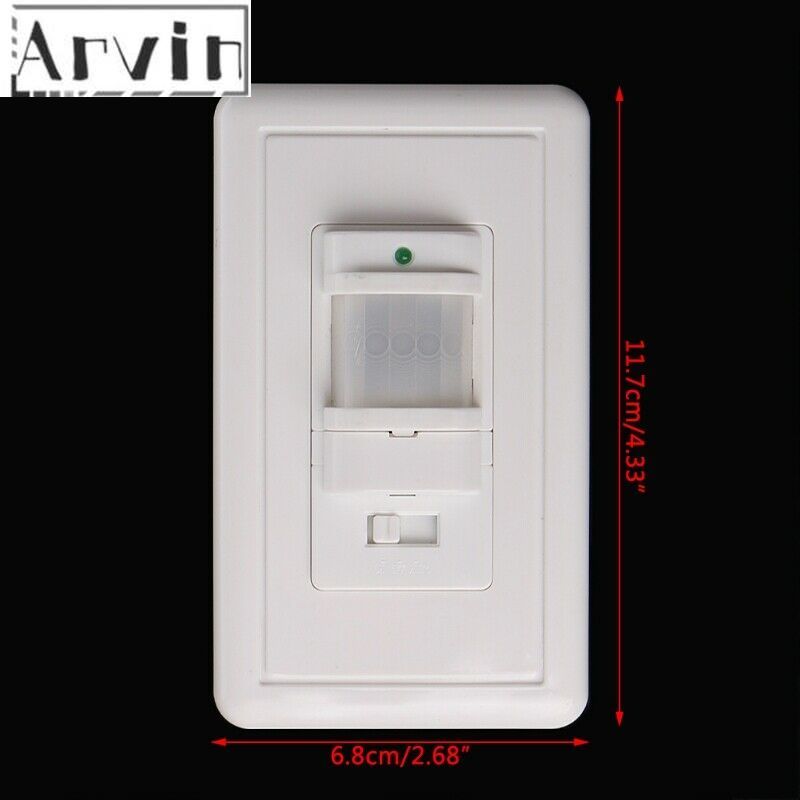Smart Pir Motion Sensor Switch Ac 85V - 230V Verzonken Infrarood Auto Control On/Off Wall Switch menselijk Lichaam Inductie Detector