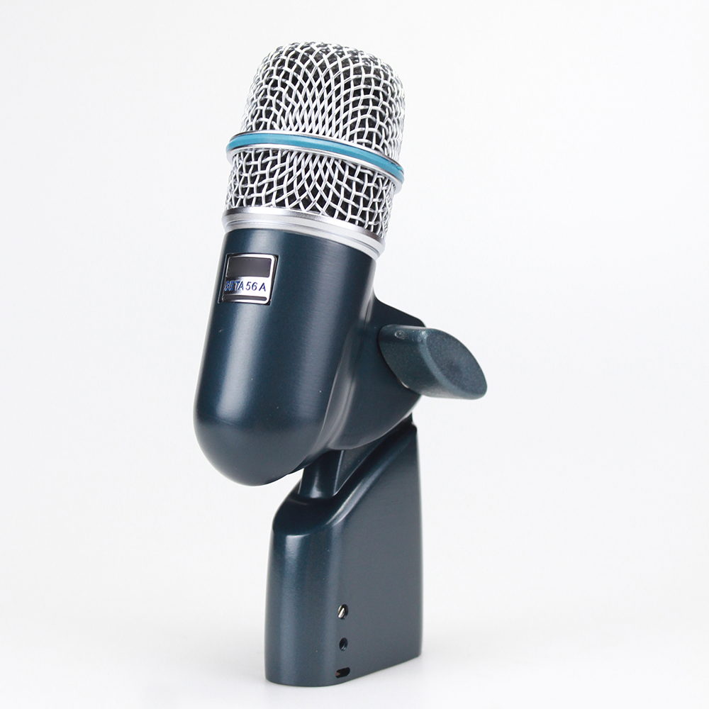BETA56 BETA56A Trommelmikrofon-Teilesatz, professionelles kabelgebundenes dynamisches Mikrofon, geeignete Bänder und Live-Auftritte