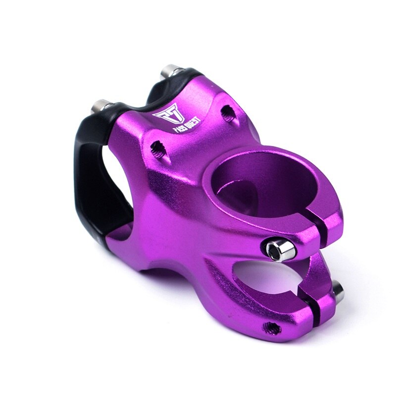 PASS QUEST alloy Bicycle stem DJ/AM/FR/DH Downhill Mountain Bike stem 0 degree 45MM Stem for XC AM MTB Mountain Bike Bicycle: purple