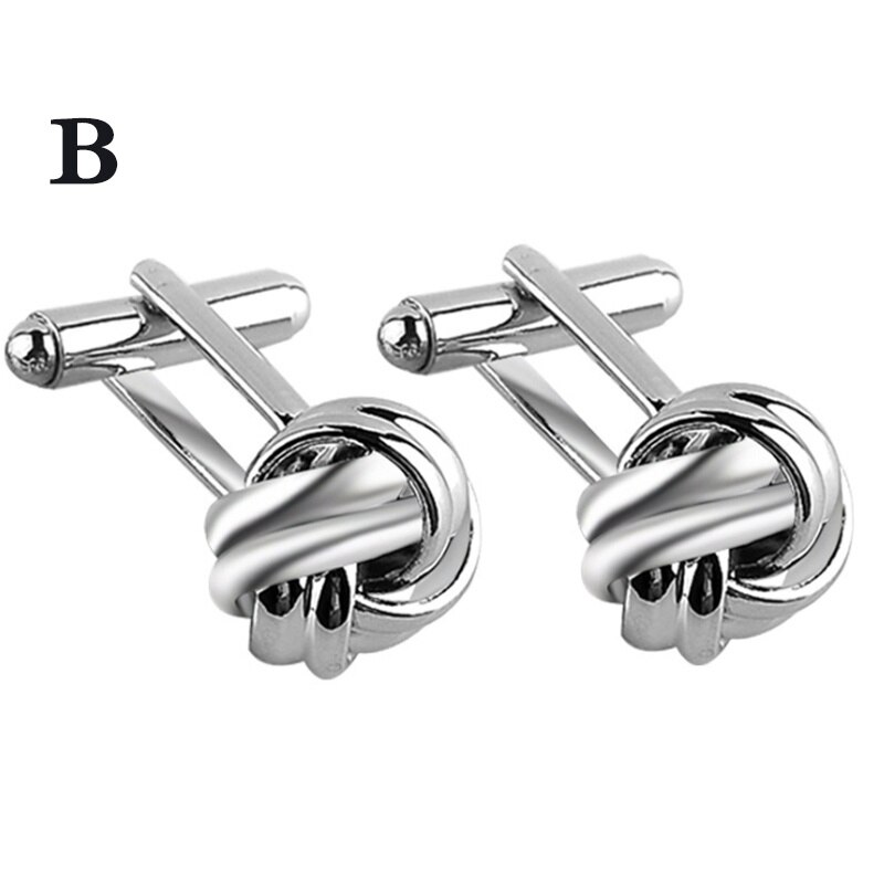 1 Pair Business Shirt Cufflinks Cuff Button Alloy Jewelry Party Decor Men's Wedding: B