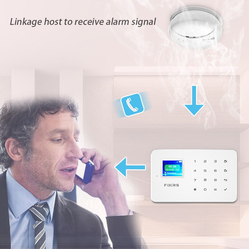 Towode 433 mhz bærbare alarmsensorer trådløs brandrøgdetektor til alle sikkerhedsalarmsystemer i hjemmet i vores butik