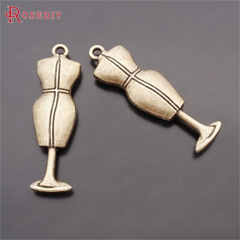 (20746) in Lega di zinco Pulsante Spool Ago Per Cucire Ruota Che Gira Righello Nappe Lane E Filati Abbigliamento Modello di Lavoro A Maglia Pendenti E Ciondoli Più Stili: 29540-37x10MM 10PCS