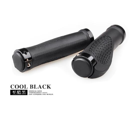 MTB Bike Lenker Grip Gummi Anti-Skid Ergonomische Berg MTB Radfahren Teile Fahrrad Griffe Schwarz Gold Rot Blau: Black