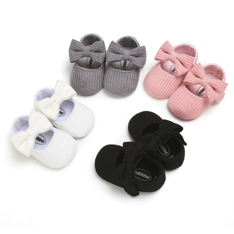 Baby Meisje Schoenen Anti-Slip Toevallige Wandelschoenen Boog Sneakers Zachte Zolen Eerste Wandelaars Baby Schoenen