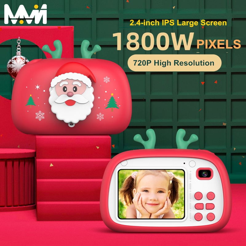 Christmas Limited Edition Child‘s Camera HD Digital Camera Cute Camera Santa Claus 18MP Christmas Toys Child Toys Camera